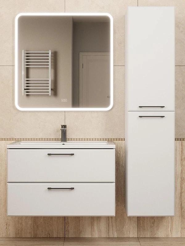 Тумба под раковину Uperwood Foster New 80 TFosterNEW80w подвесная цвет Белый матовый