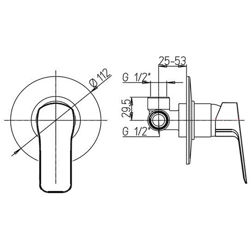 Смеситель для душа Paini Viva Style P4CR690 Хром