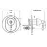 Смеситель для душа Fima Carlo Frattini Elizabeth F5089X2OR цвет Золотой