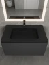 Раковина Uperwood Lagoon Quartz 80 297000016 цвет Уголь