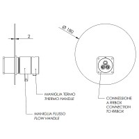 Смеситель для душа Remer Minimal Thermo NT30KBBG с термостатом Золото брашированное латунь встраиваемый