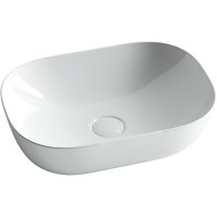 Раковина-чаша Ceramicanova Element 46 CN6009 Белая фарфор накладная