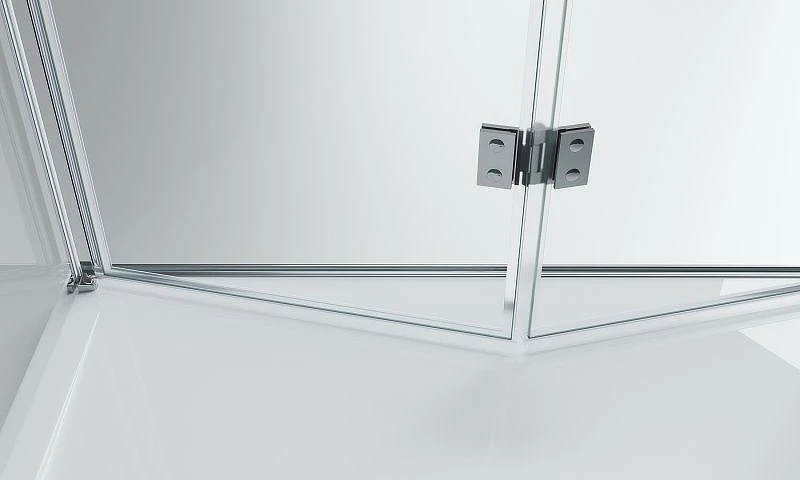 Душевой уголок BelBagno Albano 90х80 ALBANO-ASH-1-90/80-C-Cr профиль Хром стекло прозрачное