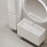 Тумба под раковину Sancos Folk 100 FL100W подвесная Bianco МДФ / ЛДСП
