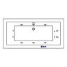 Акриловая ванна Whitecross Savia Duo 170x80 0103.170080.100.SMART.WH с гидромассажем