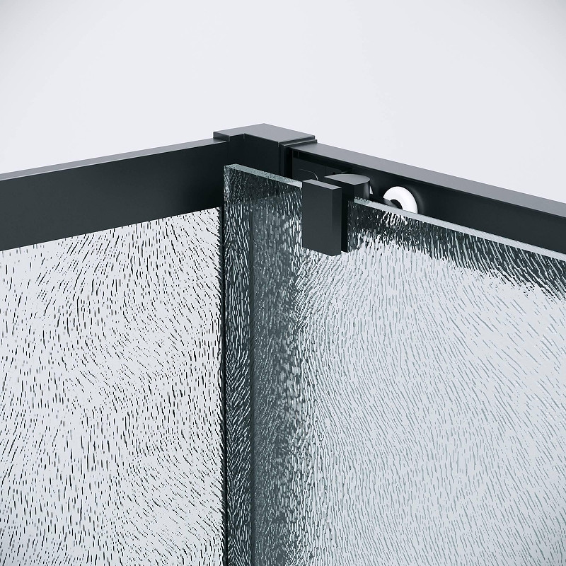 Душевая стенка Grossman Cosmo 100 200.K33.02.100.21.02 профиль Черный матовый стекло шиншилла