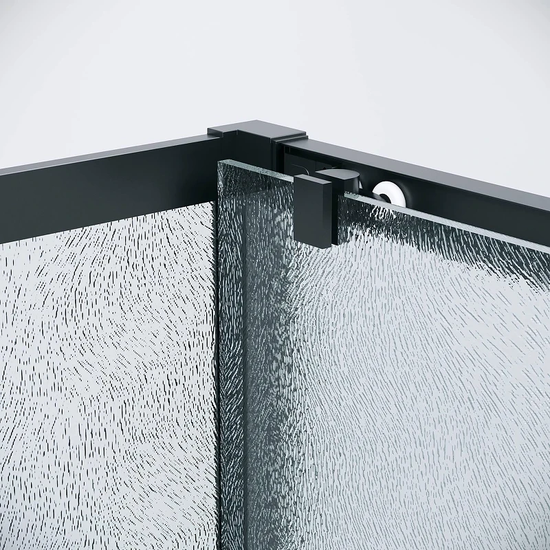 Душевая стенка Grossman Cosmo 100 200.K33.02.100.21.02 профиль Черный матовый стекло шиншилла