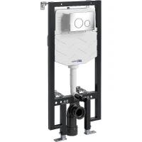 Инсталляция WasserKRAFT Vils 56TLT.010.ME.CH02 для унитаза с клавишей смыва Хром