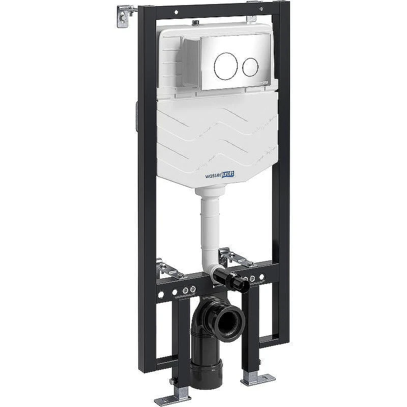 Инсталляция WasserKRAFT Vils 56TLT.010.ME.CH02 для унитаза с клавишей смыва Хром