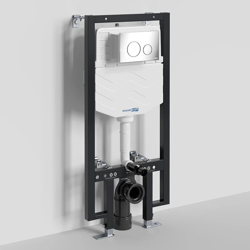 Инсталляция WasserKRAFT Vils 56TLT.010.ME.CH02 для унитаза с клавишей смыва Хром