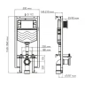 Инсталляция WasserKRAFT Vils 56TLT.010.ME.CH02 для унитаза с клавишей смыва Хром