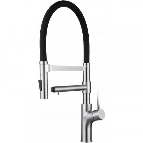Смеситель для кухни ZorG Inox SZR-1010 Нержавеющая сталь Черный нержавеющая сталь