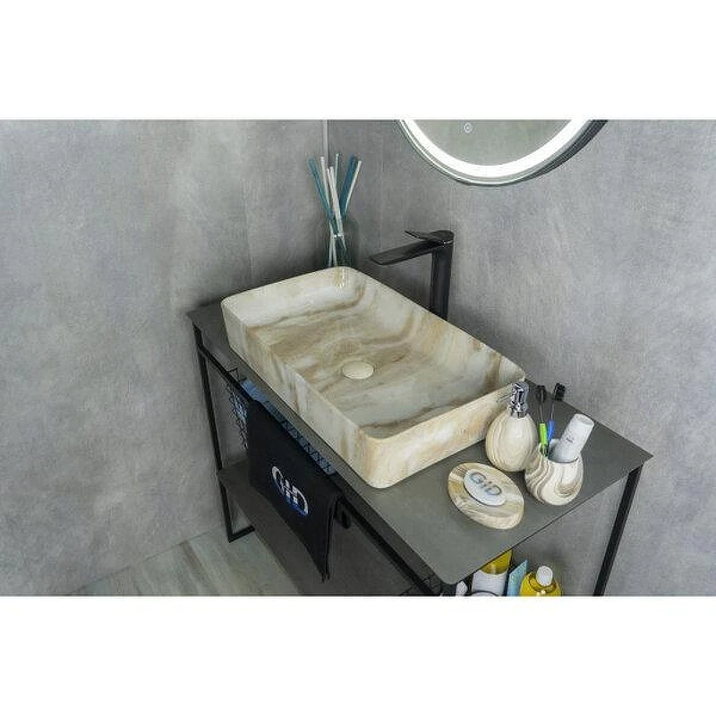 Раковина-чаша Gid Geometrico Mnc596 60 54457 цвет Под камень глянцевый