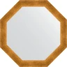 Зеркало Evoform Octagon 60х60 BY 3701 в багетной раме - Травленое золото 59 мм
