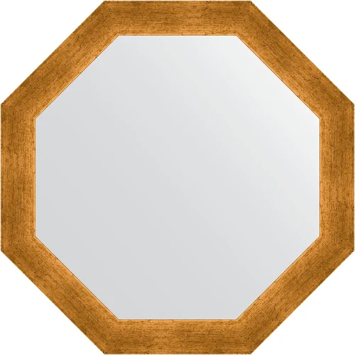 Зеркало Evoform Octagon 60х60 BY 3701 в багетной раме - Травленое золото 59 мм