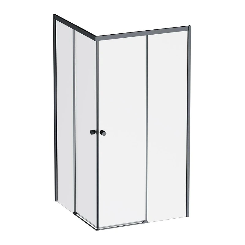 Душевой уголок AM.PM X-Joy 100х100 W94G-403-100100-BT1K профиль Черный матовый стекло прозрачное