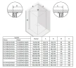 Душевой уголок New Trendy New Soleo Black 2D 90х100 D-0231A/D-0232A профиль Черный стекло прозрачное