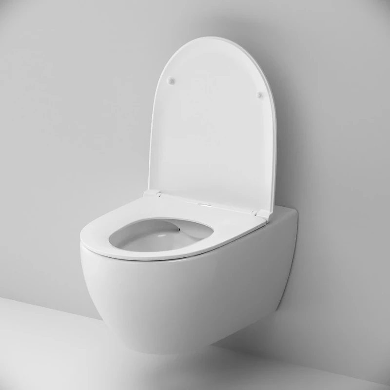 Комплект унитаза с инсталляцией AM.PM Awe FlashClean IS49001.111700 с сиденьем Микролифт и Белой клавишей смыва фарфор подвесной