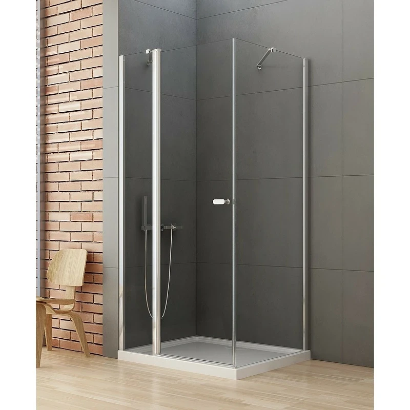 Душевой уголок New Trendy New Soleo Chrome 110х90 K-0401 профиль Хром стекло прозрачное