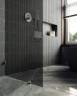 Душевая перегородка Maybah Glass MGD-275-4 890x1950 коннектор стена-стекло Хром глянцевый стекло графитовое
