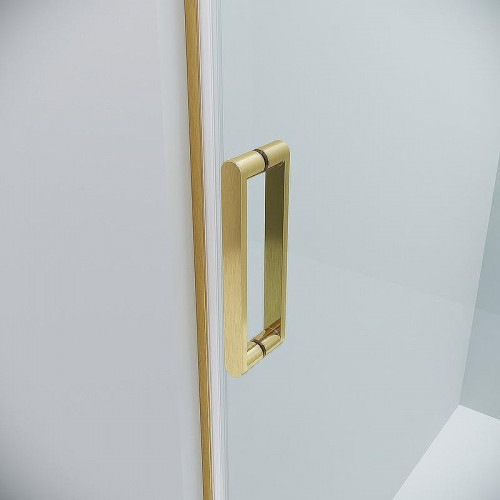 Душевой уголок Grossman Classic 100х90 120.K33.04.1090.32.00 профиль Золото сатин стекло прозрачное