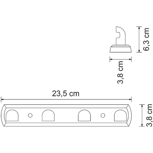Вешалка для полотенец WasserKRAFT Kammel K-8374W Белая матовая