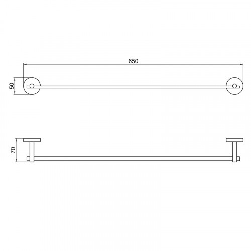 Полотенцедержатель Aquatek Бетта AQ4614CR Хром