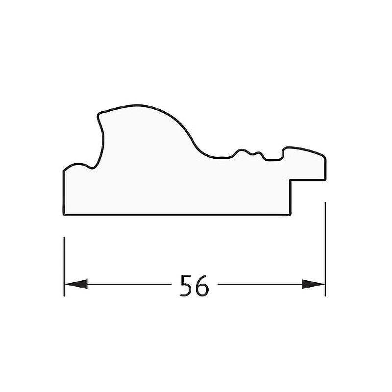 Зеркало Evoform Octagon 60х60 BY 3689 в багетной раме - Виньетка состаренное золото 56