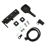 Смеситель для ванны Gappo G17-6 G3217-6 Черный матовый латунь на стену
