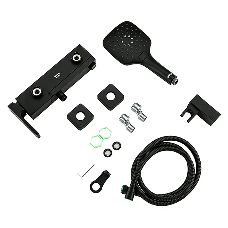 Смеситель для ванны Gappo G17-6 G3217-6 Черный матовый латунь на стену