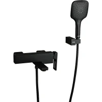 Смеситель для ванны Gappo G17-6 G3217-6 Черный матовый латунь на стену