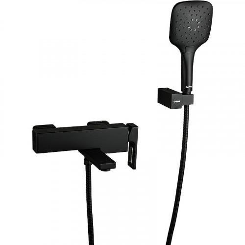 Смеситель для ванны Gappo G17-6 G3217-6 Черный матовый латунь на стену