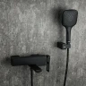 Смеситель для ванны Gappo G17-6 G3217-6 Черный матовый латунь на стену