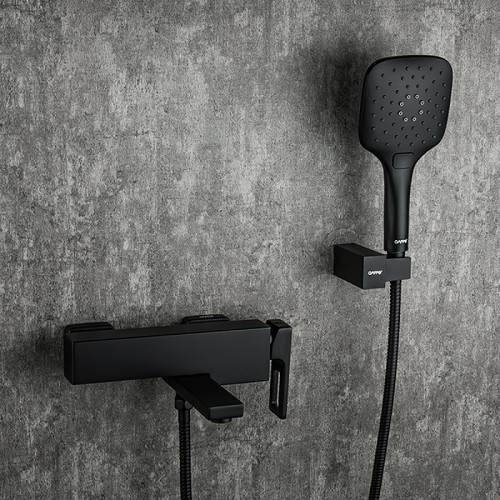 Смеситель для ванны Gappo G17-6 G3217-6 Черный матовый латунь на стену