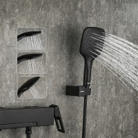 Смеситель для ванны Gappo G17-6 G3217-6 Черный матовый латунь на стену