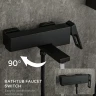 Смеситель для ванны Gappo G17-6 G3217-6 Черный матовый латунь на стену