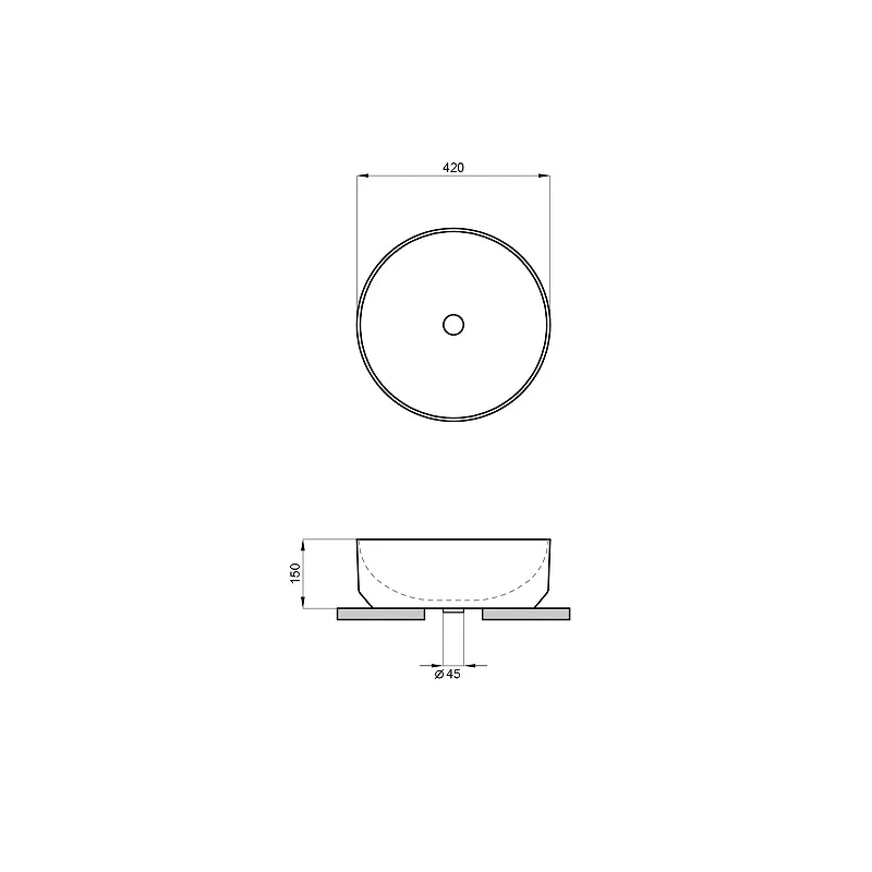 Раковина-чаша Lavinia Boho Bathroom Sink 42 33311092 цвет Белый глянцевый