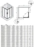Душевой уголок New Trendy Prime Chrome 100х70 D-0298A/D-0349A профиль Хром стекло прозрачное