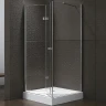 Душевой уголок Cezares Elena 100x80 ELENA-W-ASH-1-100/80-C-Cr профиль Хром стекло прозрачное