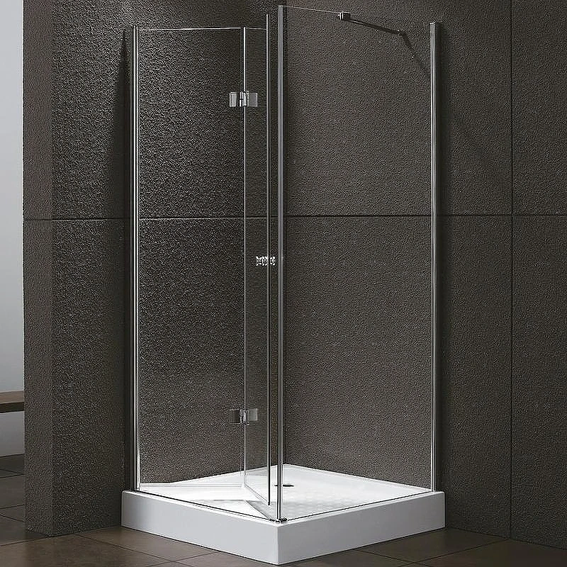 Душевой уголок Cezares Elena 100x80 ELENA-W-ASH-1-100/80-C-Cr профиль Хром стекло прозрачное