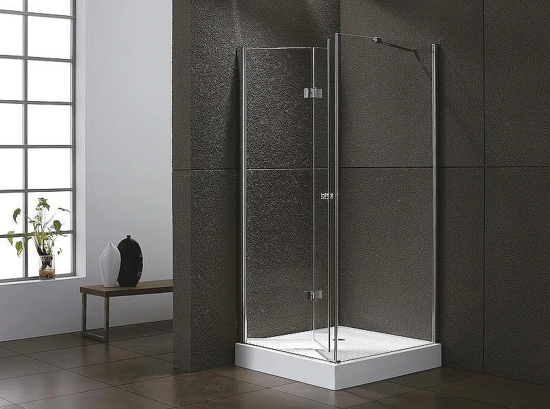 Душевой уголок Cezares Elena 100x80 ELENA-W-ASH-1-100/80-C-Cr профиль Хром стекло прозрачное