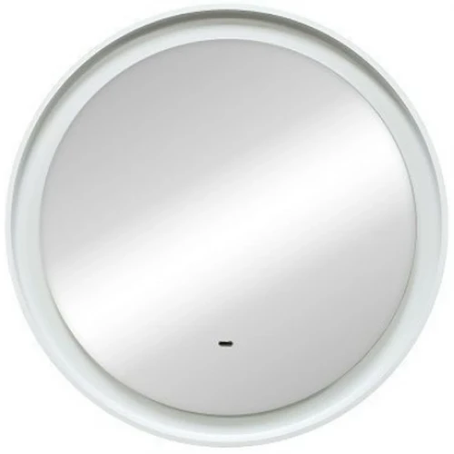 Зеркало Art&Max Napoli AM-Nap-800-DS-F-White с подсветкой с бесконтактным выключателем Белое матовое МДФ / ЛДСП, стекло