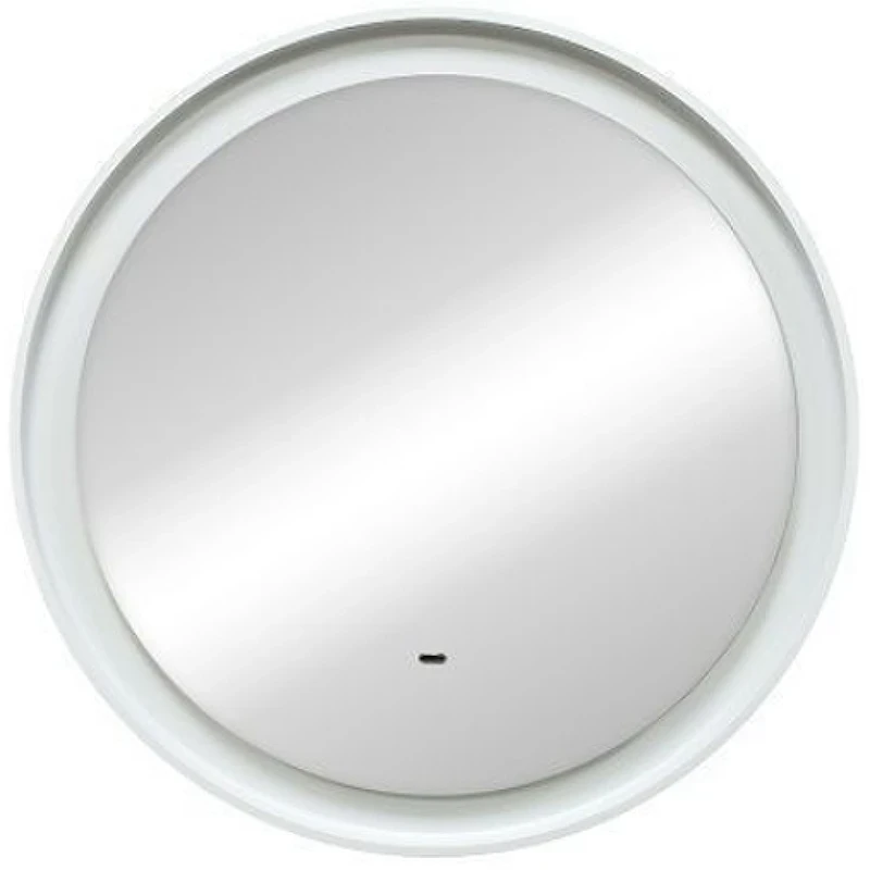 Зеркало Art&Max Napoli AM-Nap-800-DS-F-White с подсветкой с бесконтактным выключателем Белое матовое МДФ / ЛДСП, стекло