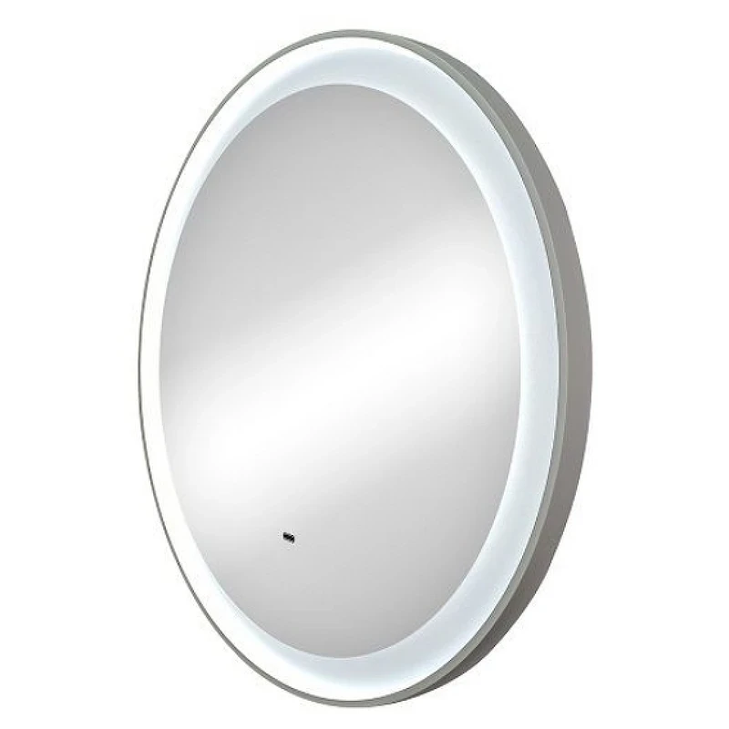 Зеркало Art&Max Napoli AM-Nap-800-DS-F-White с подсветкой с бесконтактным выключателем Белое матовое МДФ / ЛДСП, стекло