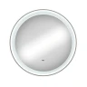 Зеркало Art&Max Napoli AM-Nap-800-DS-F-White с подсветкой с бесконтактным выключателем Белое матовое МДФ / ЛДСП, стекло