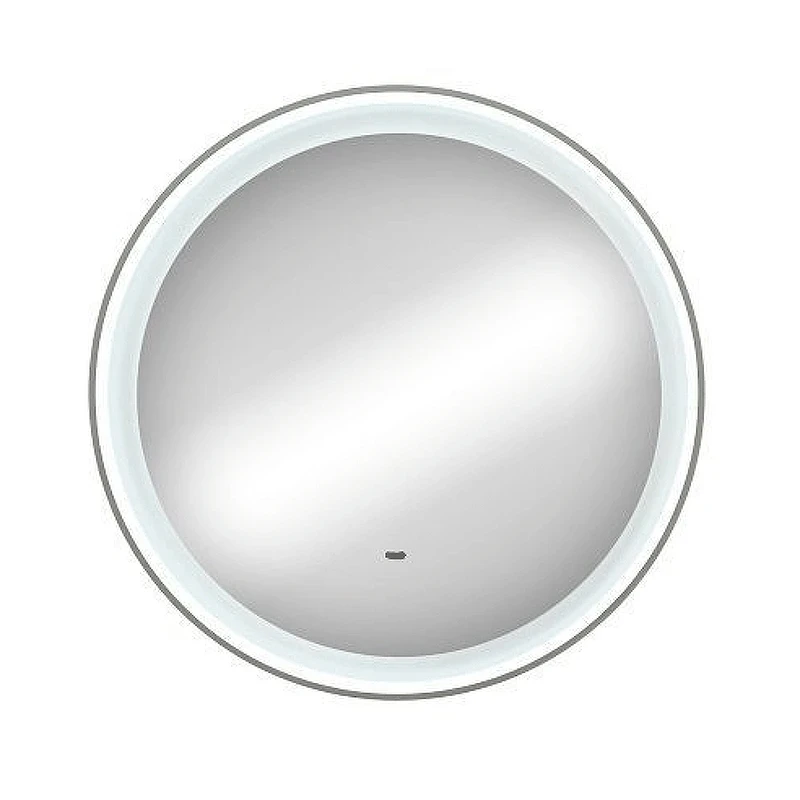 Зеркало Art&Max Napoli AM-Nap-800-DS-F-White с подсветкой с бесконтактным выключателем Белое матовое МДФ / ЛДСП, стекло