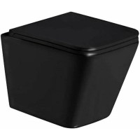 Унитаз WeltWasser Gelbach 043 GL-BL 10000011695 подвесной Черный глянцевый с сиденьем Микролифт фаянс подвесной