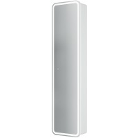 Шкаф пенал Creto Marsel 40 21-4001600WH подвесной Белый МДФ / ЛДСП, стекло