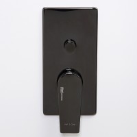 Смеситель для душа WasserKRAFT Glan 6661 Черный глянцевый латунь встраиваемый