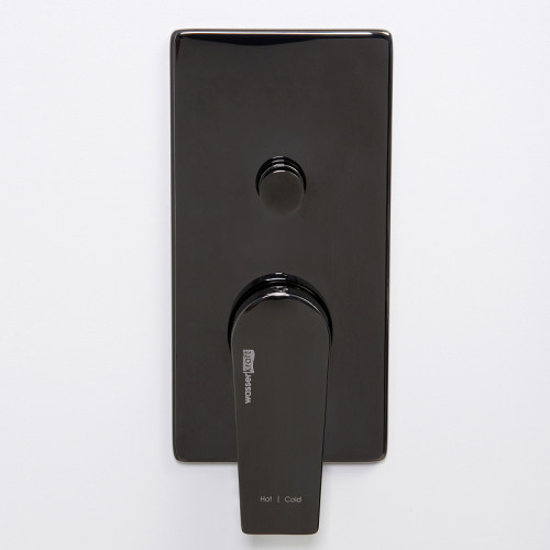 Смеситель для душа WasserKRAFT Glan 6661 Черный глянцевый латунь встраиваемый